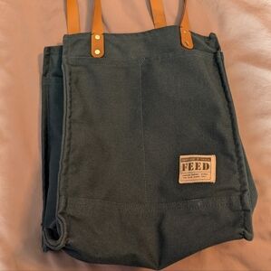 Feed Navy Canvas tote bag